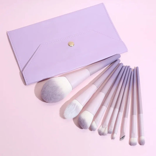 New 10 Star Purple Makeup Brush Full Set Of Soft Hair Powder Brush Eye Shadow Brush High-light Brush Beauty Tools Makeup Brush