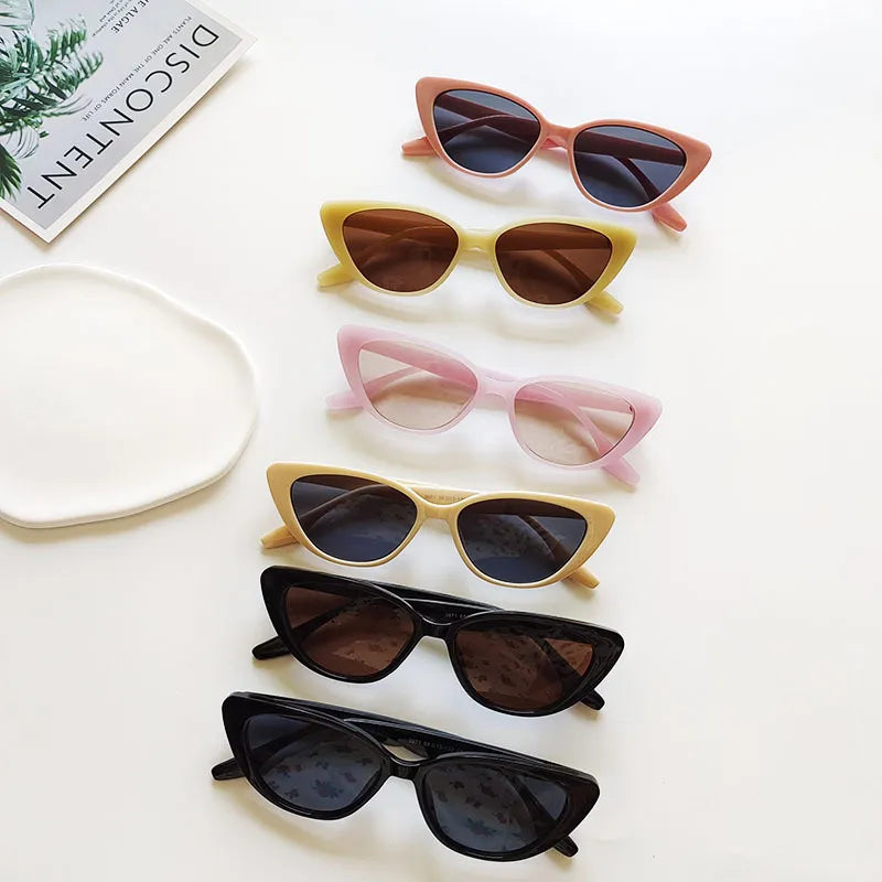 New Retro Style Cat's Eye Small Frame Sunglasses