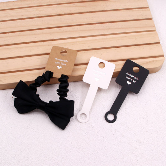 100pcs Simple Style Solid Color Paper Card Wholesale Jewelry Packaging Cardboard