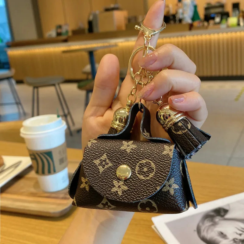 Pu Leather Solid Color Bag Charms