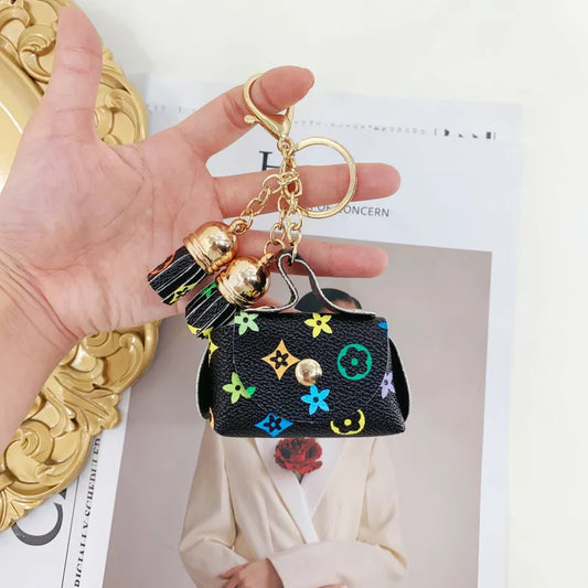 Pu Leather Solid Color Bag Charms