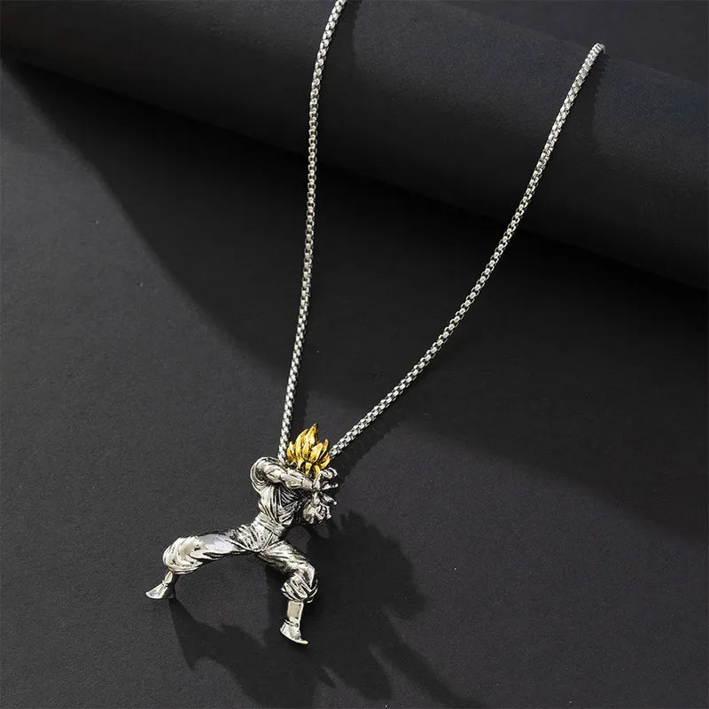 Retro Cartoon Character 304 Stainless Steel Zinc Alloy Plating Unisex Pendant Necklace