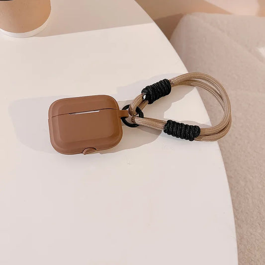 Simple Style Classic Style Solid Color Bluetooth Earbuds Case