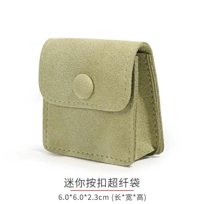 Simple Style Classic Style Solid Color Microfiber Jewelry Packaging Bags