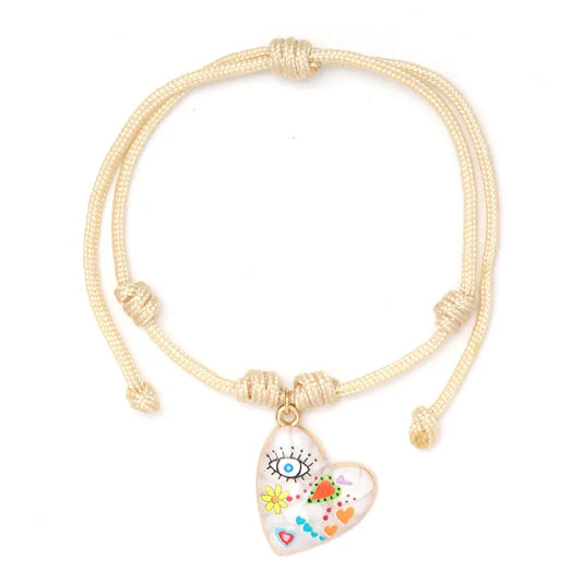 Simple Style Geometric Heart Shape Eye Alloy Wholesale Bracelets