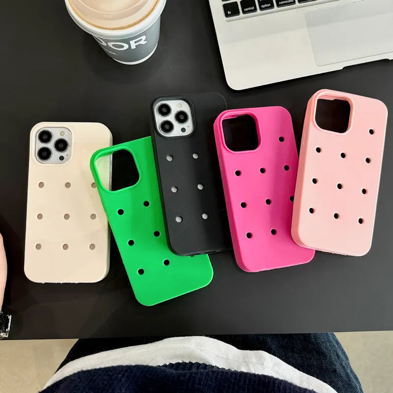 Simple Style Solid Color Silica Gel Phone Cases