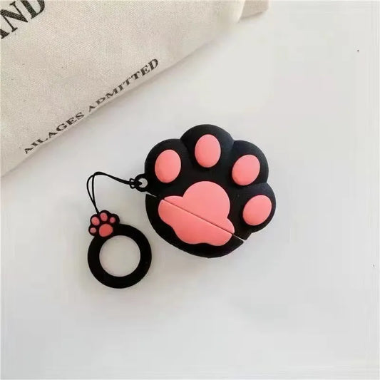 Three-dimensional Cartoon Cat Claw For Airpods Pro3 Generation Airpods1/2 Generation Footprints Headset Protective Cover