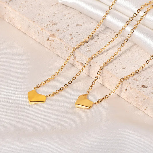 Titanium Steel Cute Sweet Heart Shape Necklace