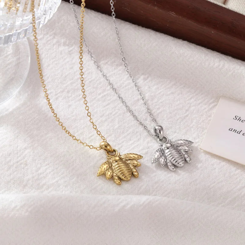 Wholesale Jewelry Cute Sweet 304 Stainless Steel 16K Gold Plated Pendant Necklace