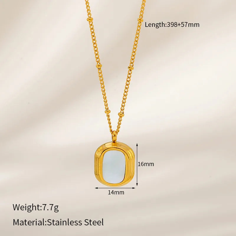 Wholesale Jewelry Elegant Luxurious Simple Style Geometric 304 Stainless Steel Necklace