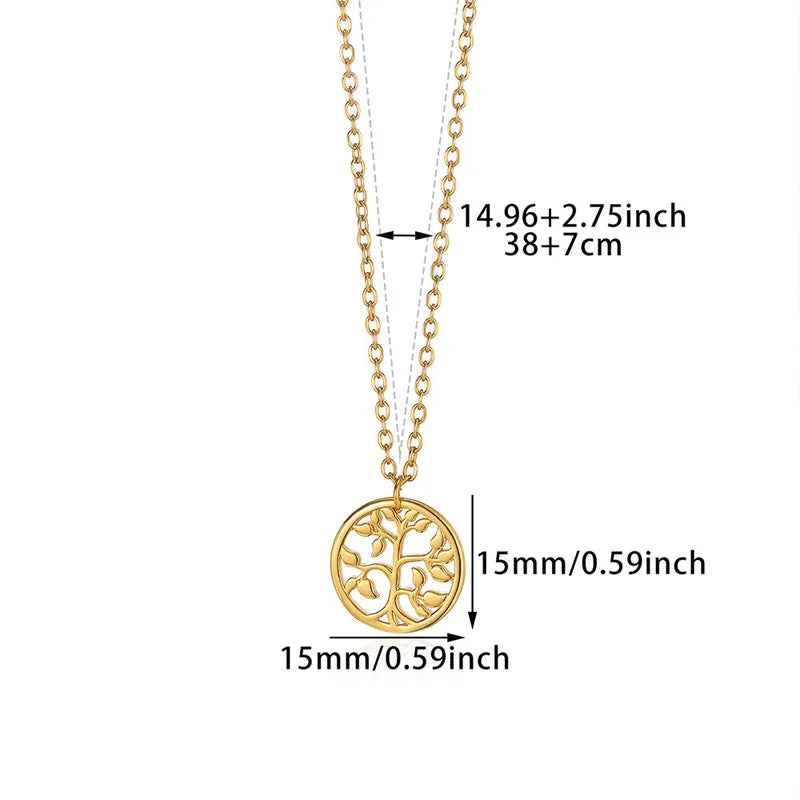 Wholesale Jewelry Elegant Luxurious Simple Style Geometric 304 Stainless Steel Necklace