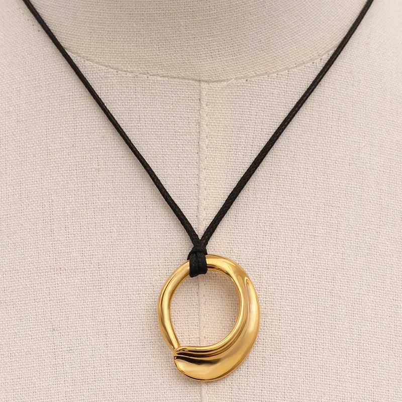 Wholesale Jewelry Simple Style Classic Style Geometric 304 Stainless Steel Pendant Necklace