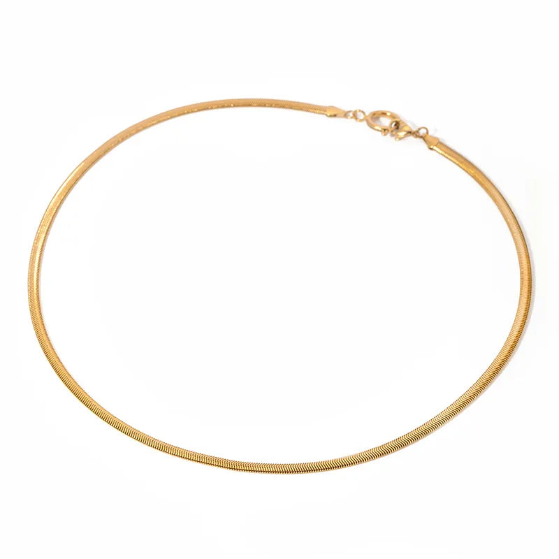 Wholesale Jewelry Simple Style Classic Style Solid Color 304 Stainless Steel Necklace