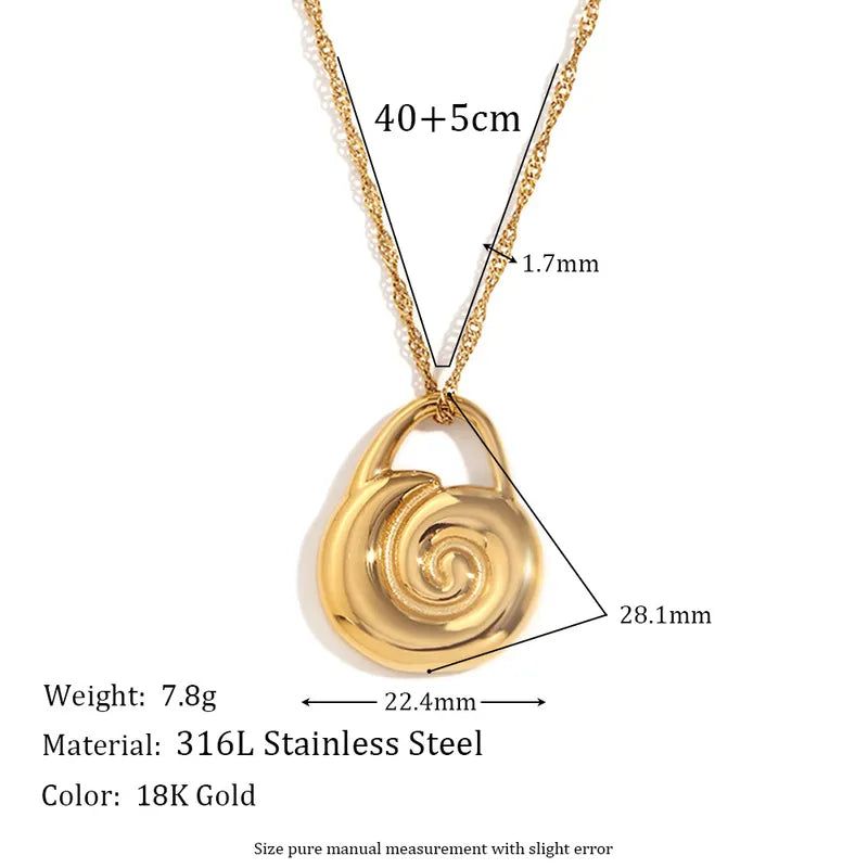 Wholesale Jewelry Simple Style Classic Style Solid Color 304 Stainless Steel Plating Pendant Necklace