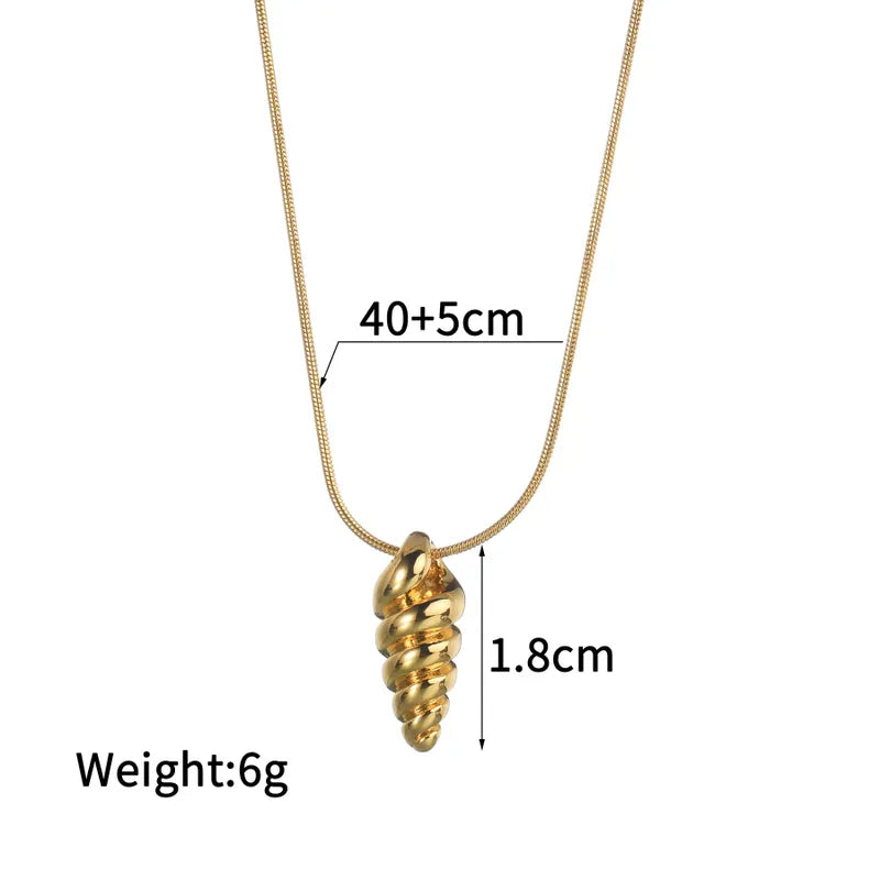 Wholesale Jewelry Simple Style Classic Style Solid Color 304 Stainless Steel Plating Pendant Necklace