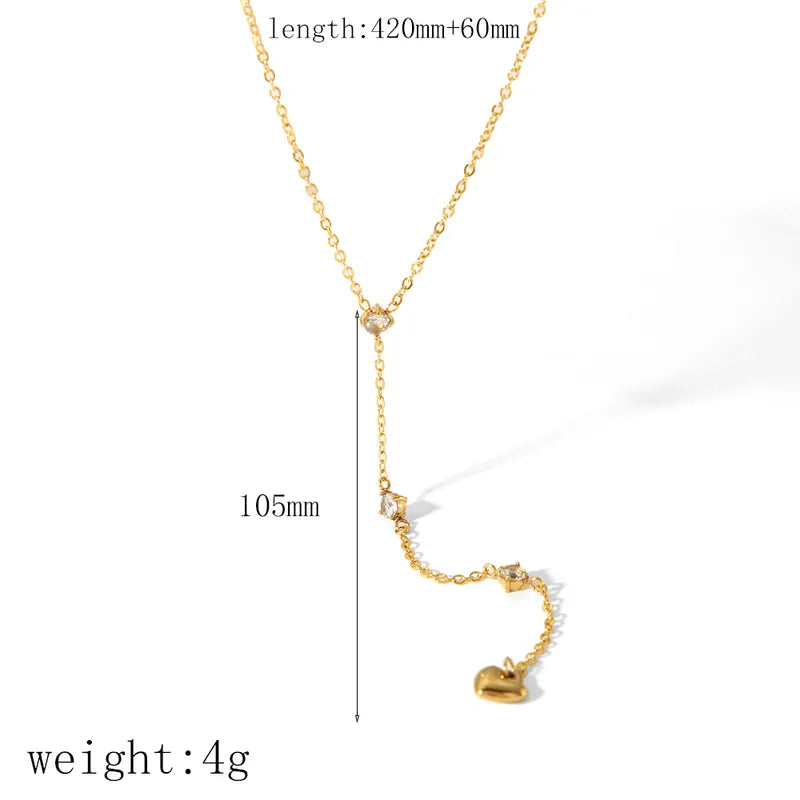 Wholesale Jewelry Simple Style Classic Style Solid Color 304 Stainless Steel Plating Pendant Necklace