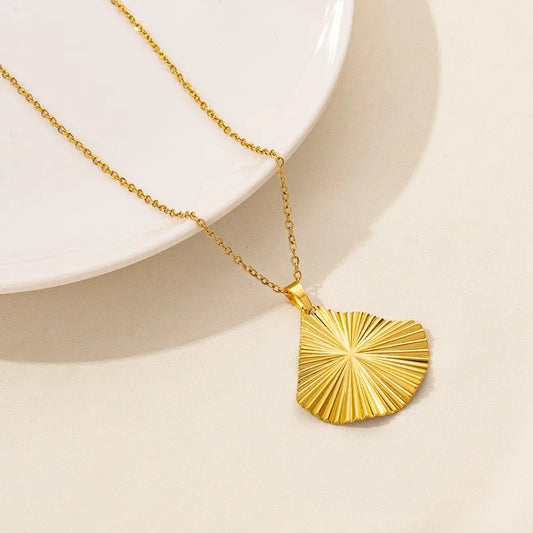 Wholesale Jewelry Simple Style Geometric 304 Stainless Steel Plating Pendant Necklace