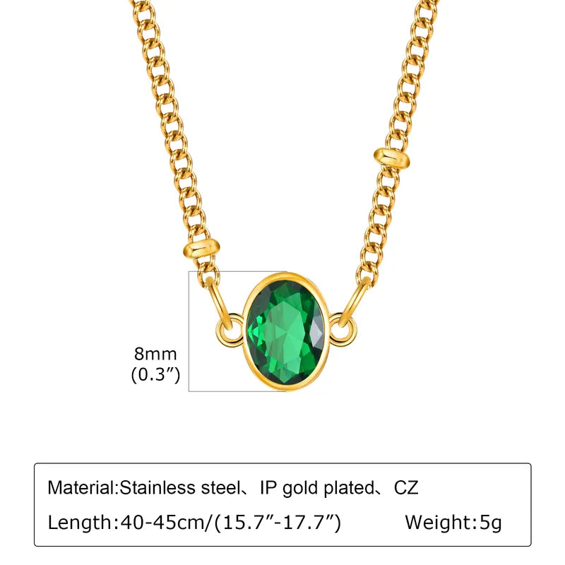 Wholesale Jewelry Simple Style Solid Color 201 Stainless Steel Pendant Necklace