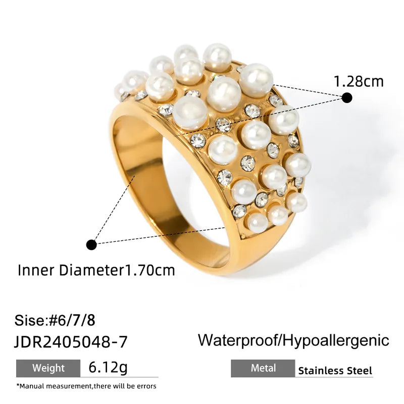 Wholesale Jewelry Sweet Round 304 Stainless Steel Rings