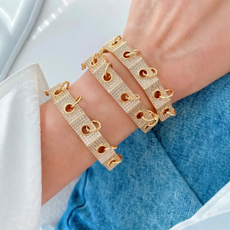 Wholesale Jewelry Vintage Style Geometric Copper Mixed Metal Rings Bracelets