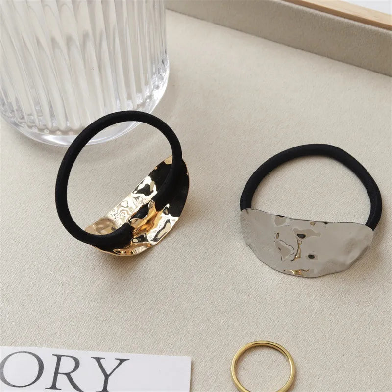 Women's Casual Simple Style Solid Color Alloy Nylon Hair Tie