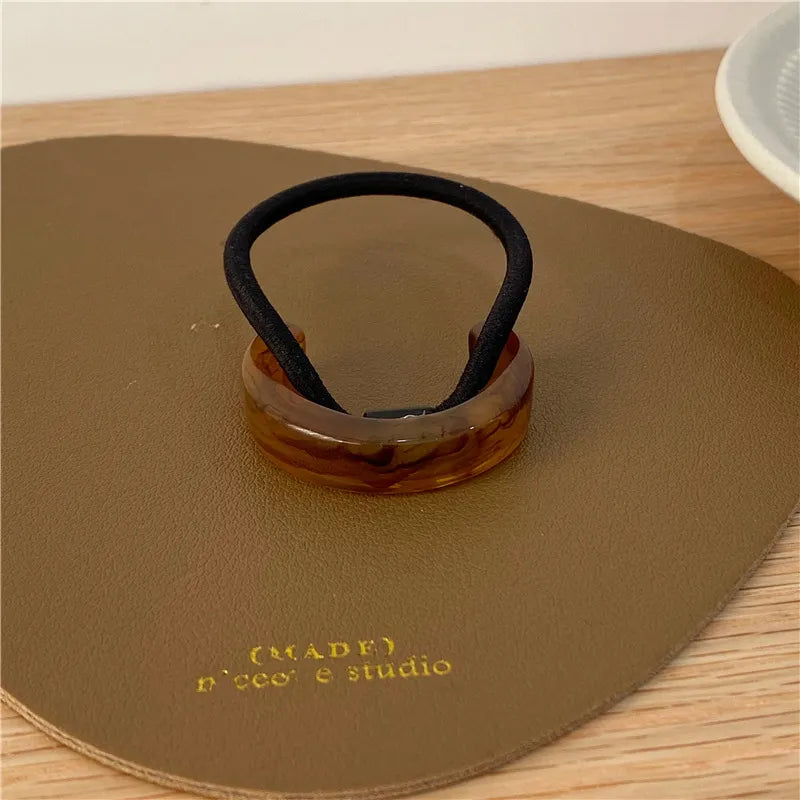 Women's Elegant Marble Acetic Acid Sheets Hair Tie