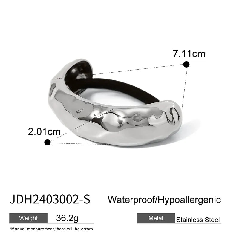 Women's IG Style Simple Style Arc 304 Stainless Steel Hair Tie