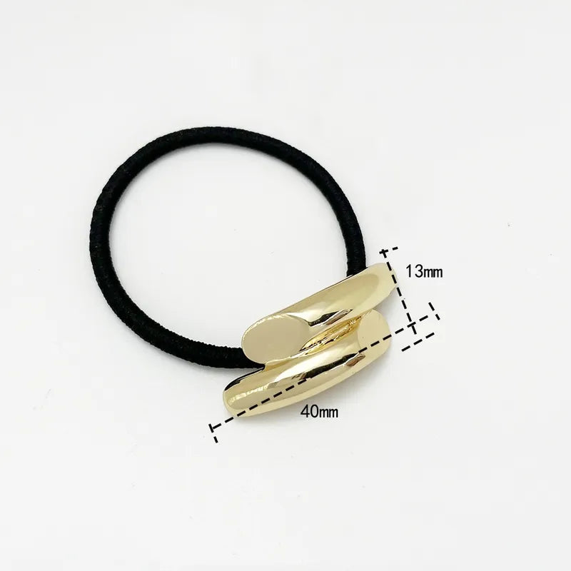 Women's Lady Geometric Alloy Plating Hair Tie