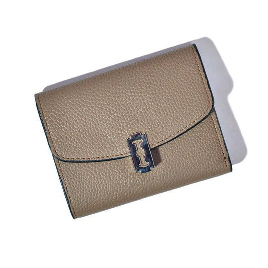 Women's Solid Color Pu Leather Flip Cover Wallets