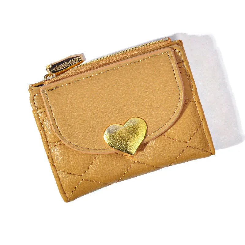 Women's Solid Color Pu Leather Zipper Wallets