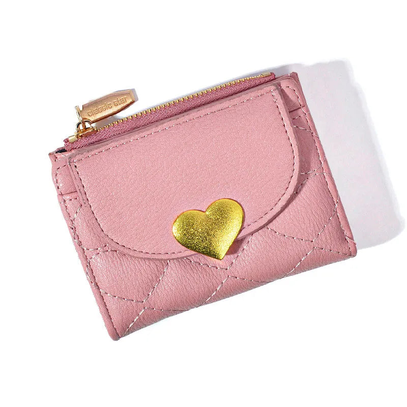 Women's Solid Color Pu Leather Zipper Wallets