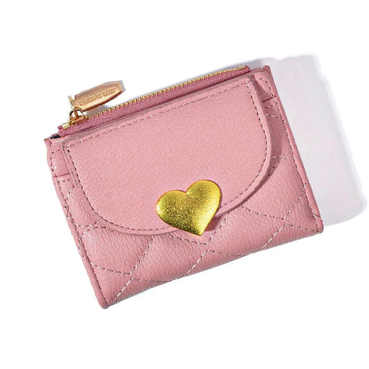 Women's Solid Color Pu Leather Zipper Wallets