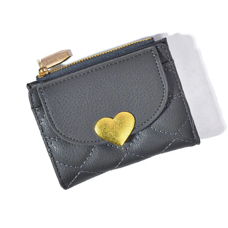 Women's Solid Color Pu Leather Zipper Wallets