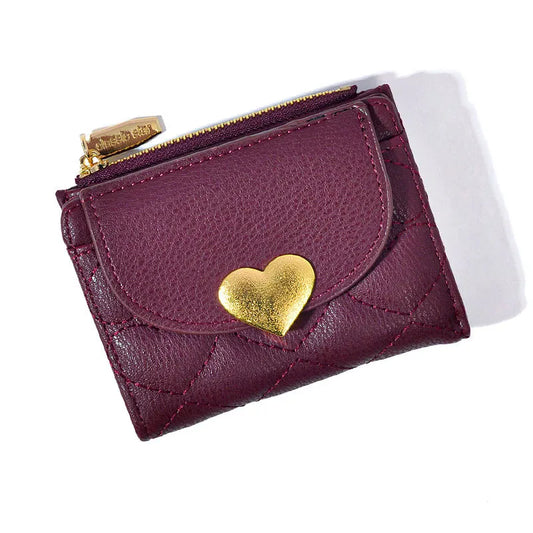 Women's Solid Color Pu Leather Zipper Wallets