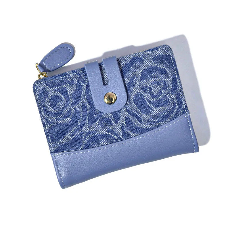 Women's Stripe Pu Leather Zipper Wallets